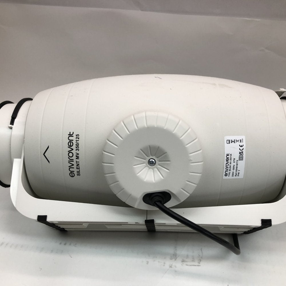 Inline Silent Duct Extractor Fan 125mm 230V IP44 Envirovent SILENT MV 350/125