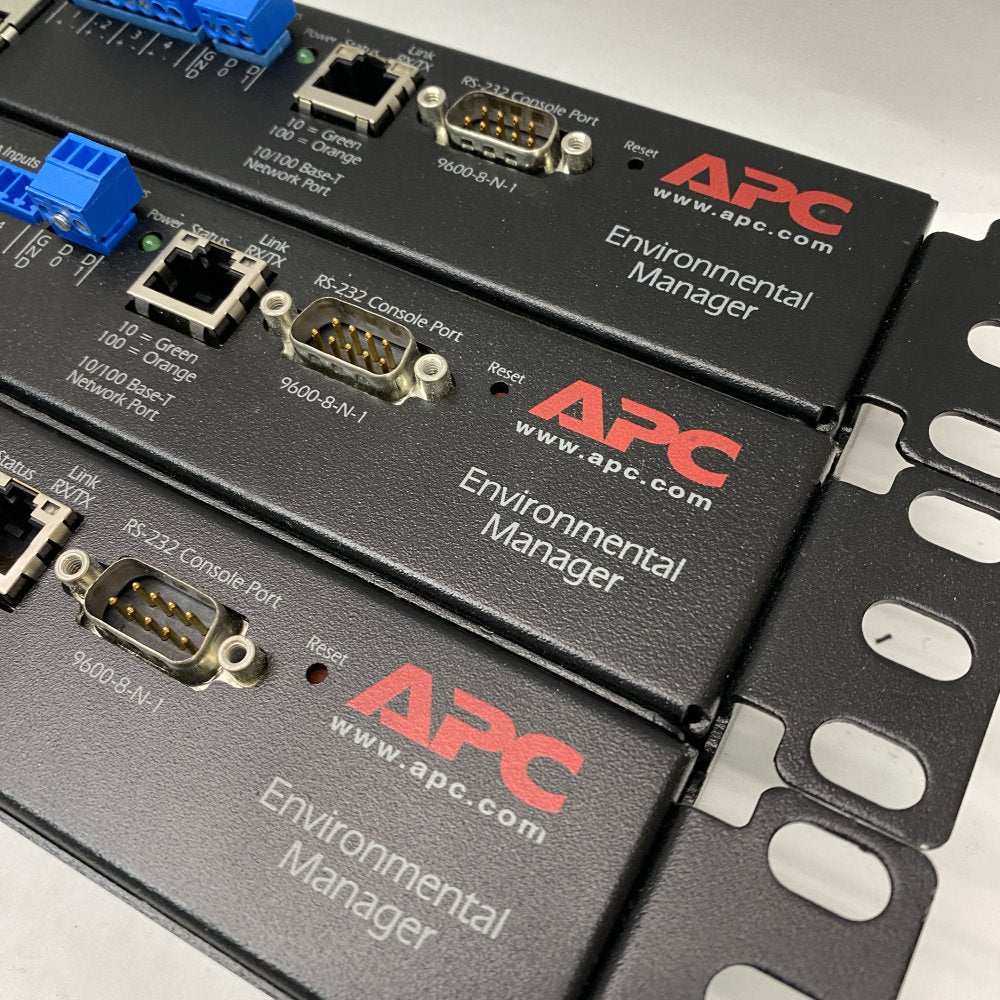 Professional Ethernet Temp Humidity Monitor APC AP9340 Black 1U Rack