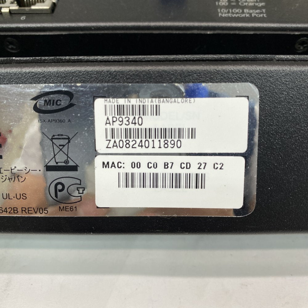 Professional Ethernet Temp Humidity Monitor APC AP9340 Black 1U Rack