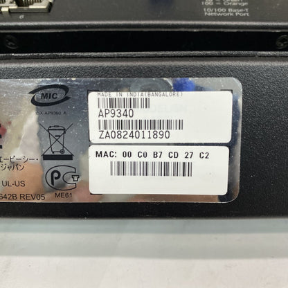 Professional Ethernet Temp Humidity Monitor APC AP9340 Black 1U Rack