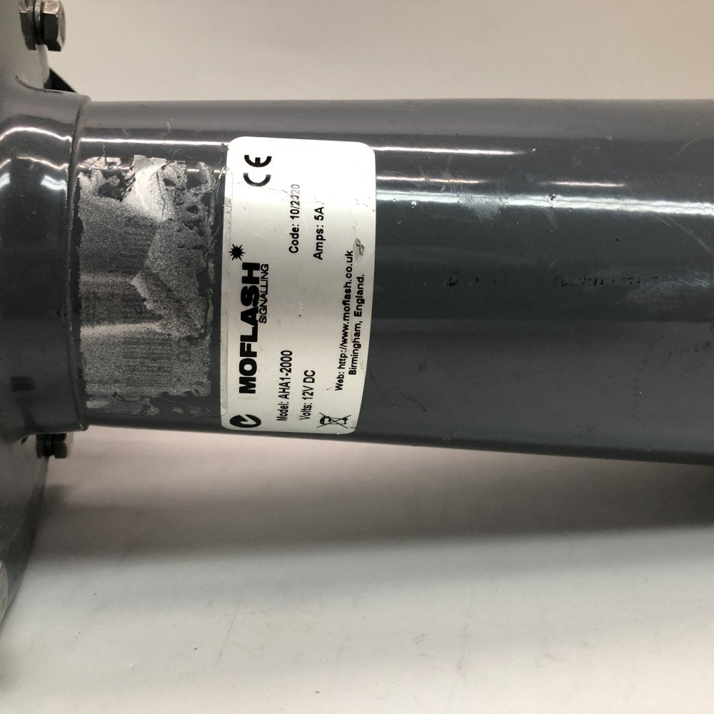 Industrial High-Decibel Siren 12V DC 5A Moflash AHA1-2000 2-Pin Connector