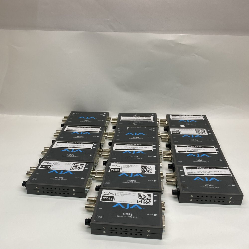13 x Professional 3G-SDI to HDMI DVI-D Converter AJA HDP3 1080p Broadcast