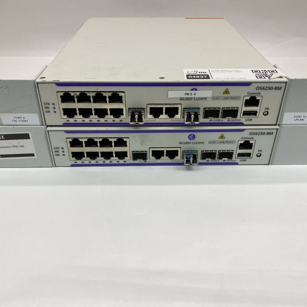 Gigabit Ethernet Switch Alcatel-Lucent OS6250-8M Managed 8-Port RJ-45 LAN