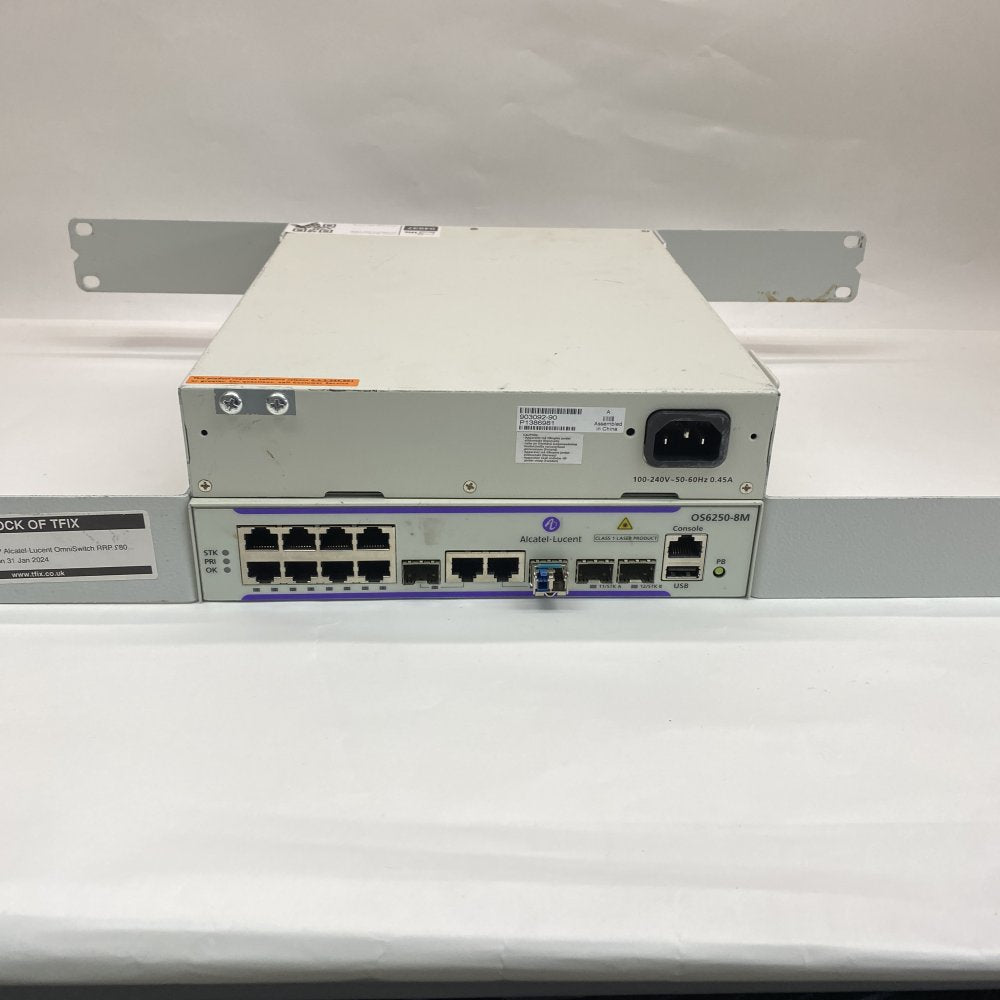 Gigabit Ethernet Switch Alcatel-Lucent OS6250-8M Managed 8-Port RJ-45 LAN