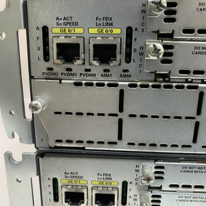 Professional Dual Gigabit Router Cisco 2821-HSEC/K9 V03 Ethernet 1080p