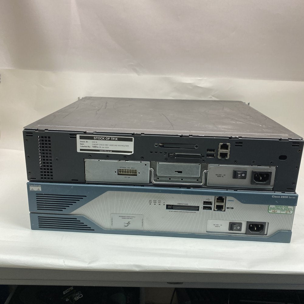 Cisco 2821-HSEC V03 Router Dual Gigabit 1080p Rack-Mountable Bundle