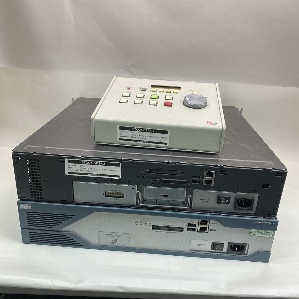 Cisco 2821-HSEC V03 Router Dual Gigabit 1080p Rack-Mountable Bundle