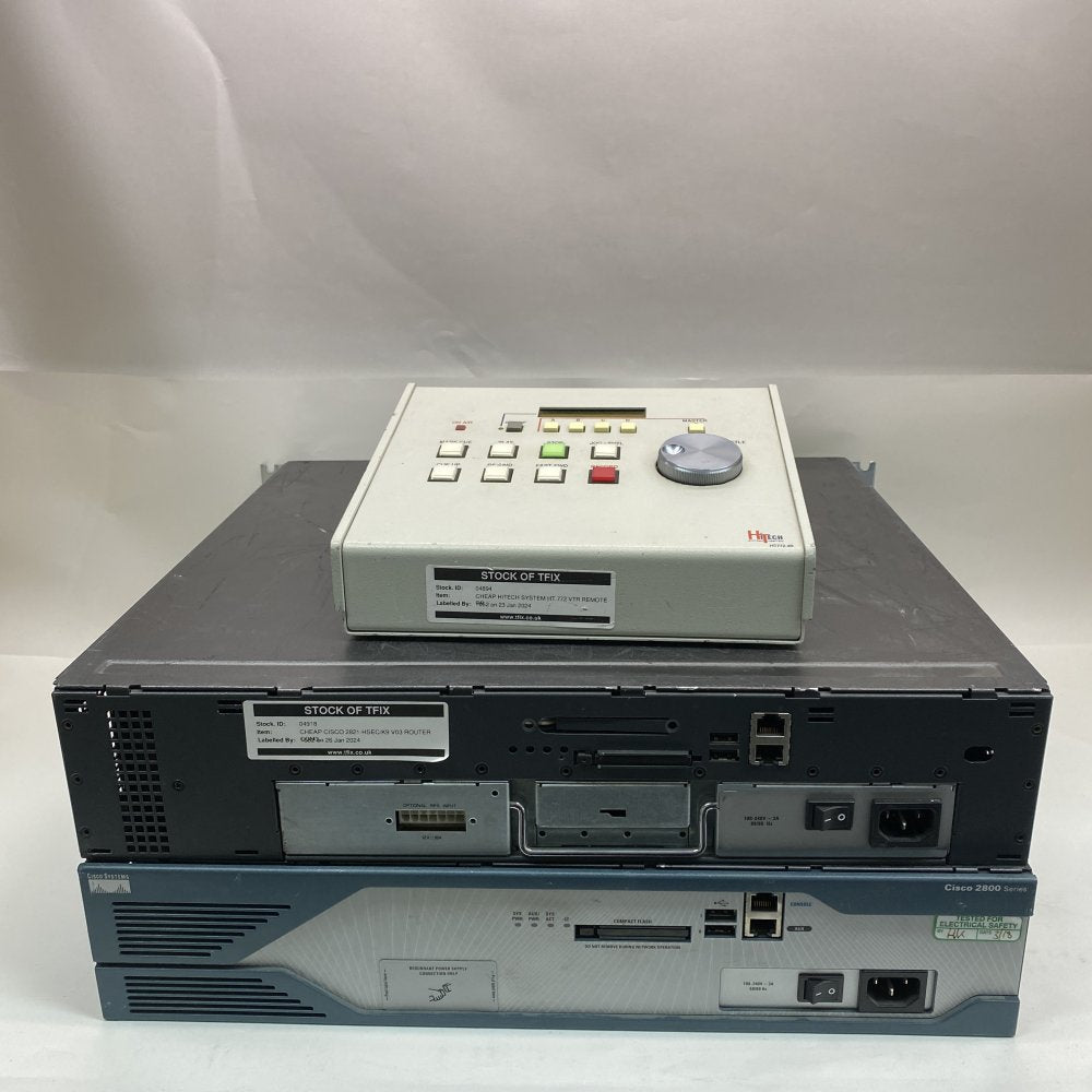 Cisco 2821-HSEC V03 Router Dual Gigabit 1080p Rack-Mountable Bundle