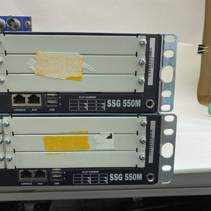 Bundle Juniper SSG 550M Firewall VPN Axon SDI IO Card Broadcast Rack