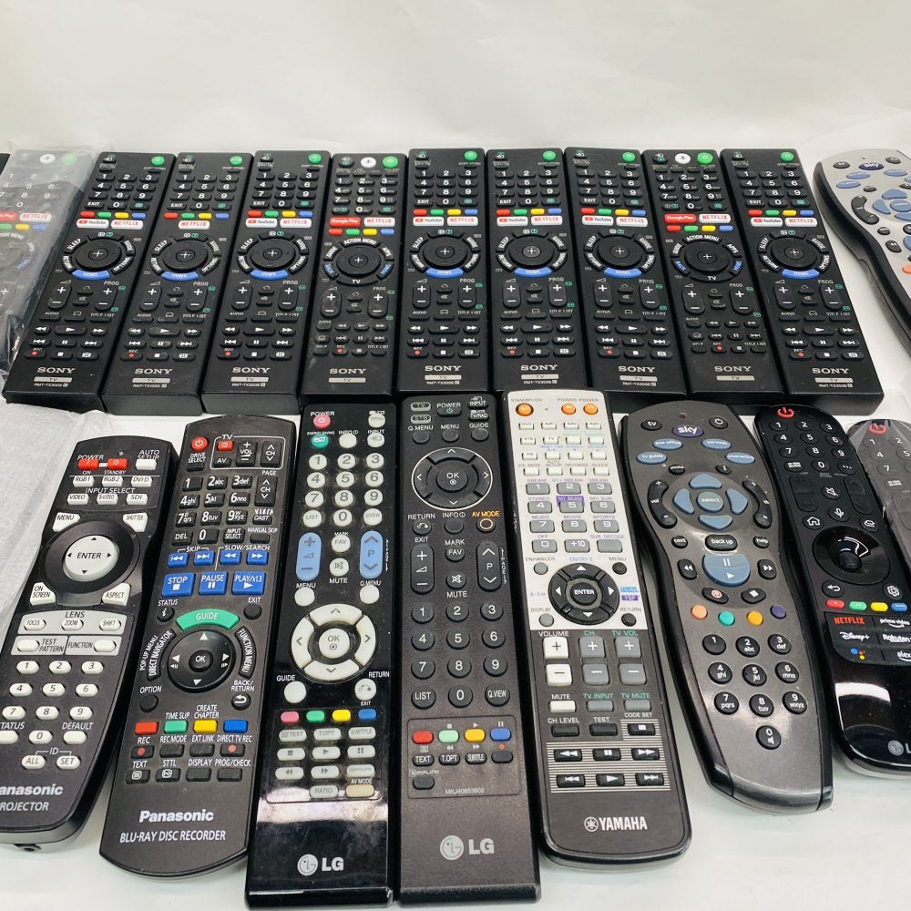 Universal Remote Controls IR RF Bluetooth Sony LG Panasonic Yamaha Sky Mixed Lot