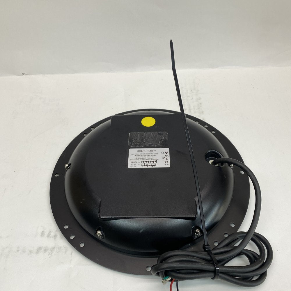 Industrial LED Road Traffic Signal Light 12VDC Yellow Solidhead CW668-23EE 200mm