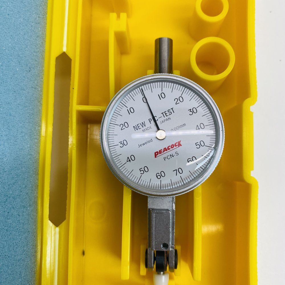 Peacock PCN-S Pic-Test Dial Test Indicator Gauge + Case