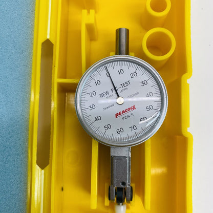 Peacock PCN-S Pic-Test Dial Test Indicator Gauge + Case