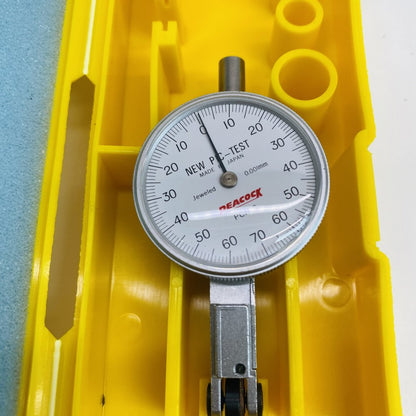 Peacock PCN-S Pic-Test Dial Test Indicator Gauge + Case