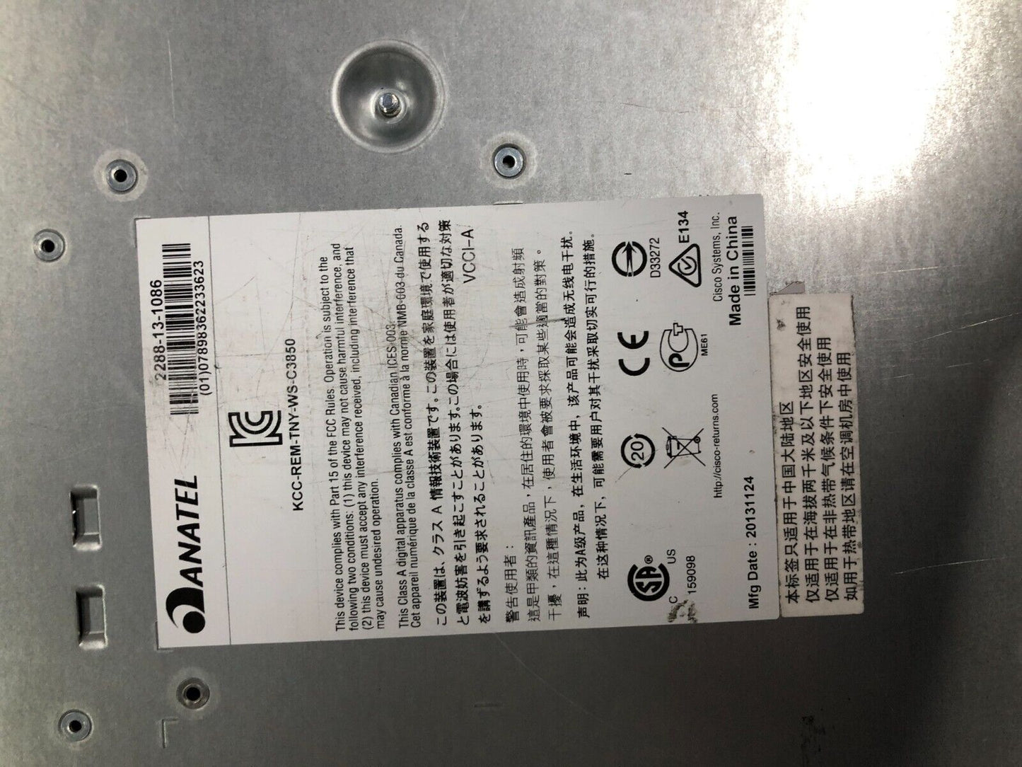 Industrial Ethernet Switch Cisco Catalyst 3850 48-Port PoE UPOE Rack-Mount