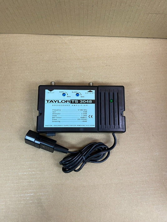 Broadband Amplifier 47-860Hz Taylor TS 3048 Rack-Mount Ethernet Input