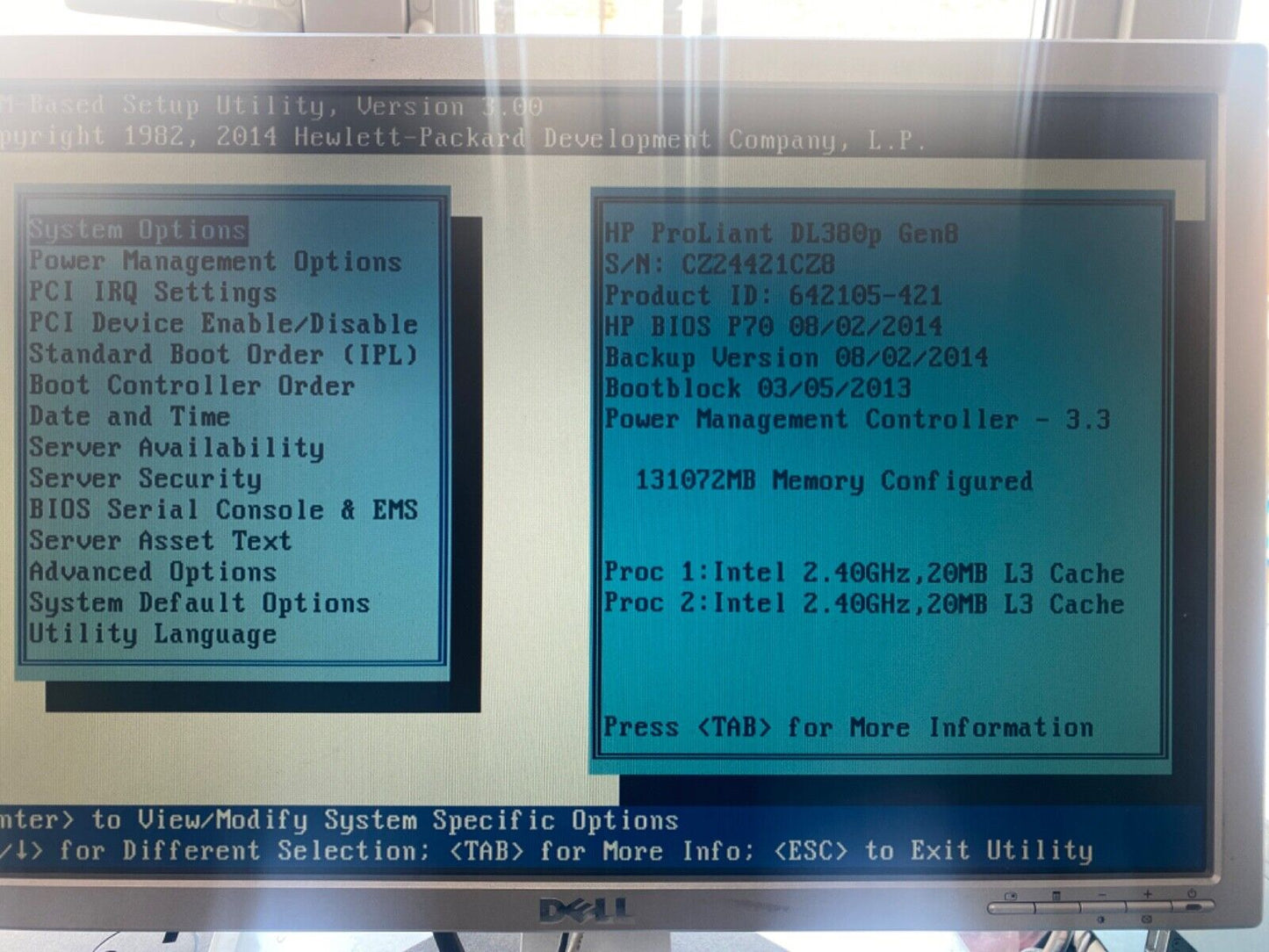 Server HP Proliant DL380p Gen 8, E5-2665 2.40GHz, 128GB RAM, Rack-Mount