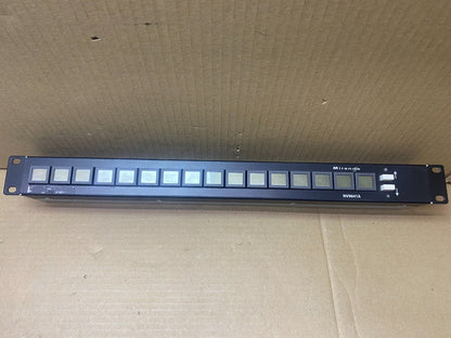 Miranda NV9641A Rackmount LCD Button Panel 1RU GPI Interface + PSU