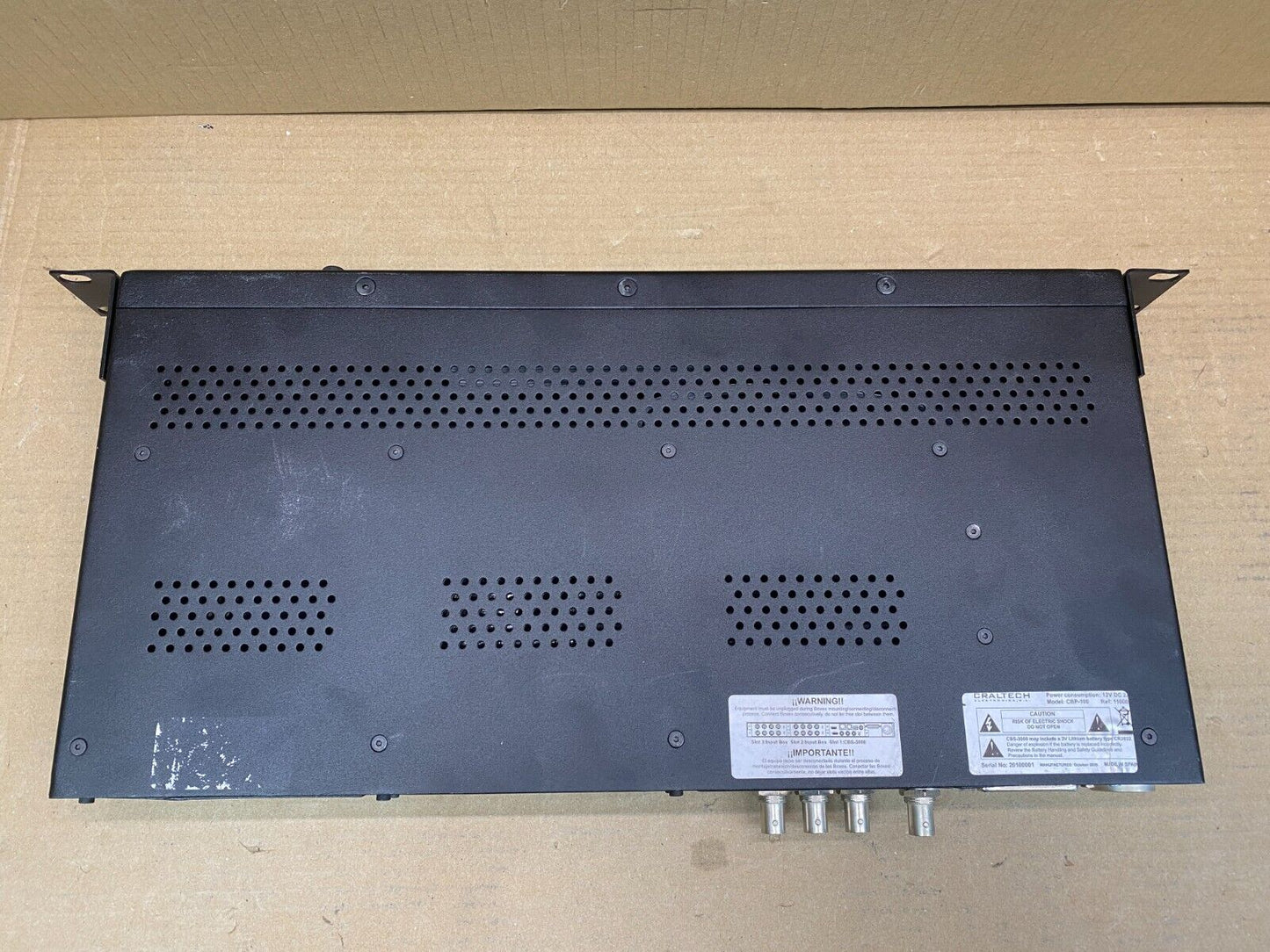 Craltech CBP-100 Multiviewer 3G SDI/HDMI Rack-Mount Broadcast Frame