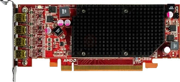 AMD FirePro 2460 Multi-View Graphics Card 512MB DDR3 PCI-E 4x Mini DP 1080p