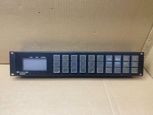 Broadcast X-Y LCD Control Panel NVision NV9640A 2RU SDI Rack-Mount