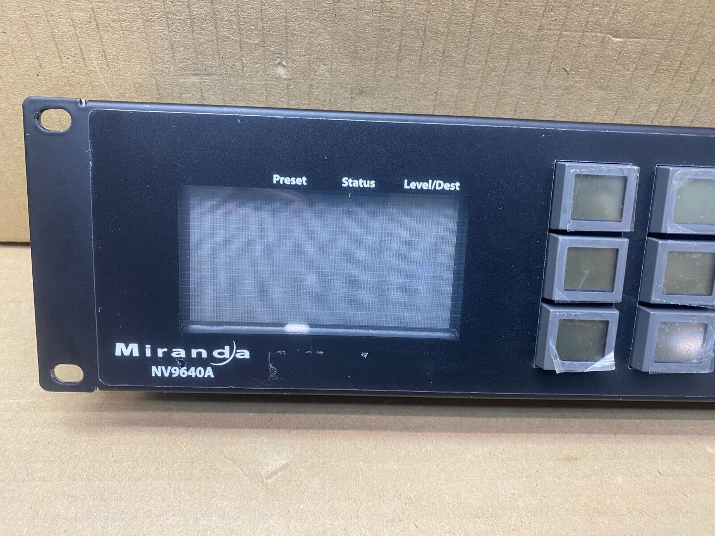 Broadcast X-Y LCD Control Panel NVision NV9640A 2RU SDI Rack-Mount