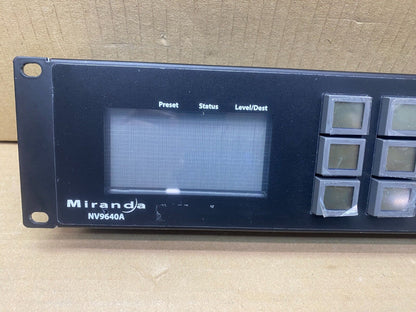 Broadcast X-Y LCD Control Panel NVision NV9640A 2RU SDI Rack-Mount