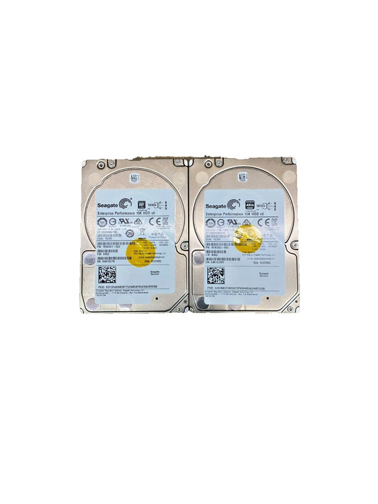 Seagate 1.2TB 10K RPM HDD SAS Enterprise 2.5" Server Storage Lot of 2