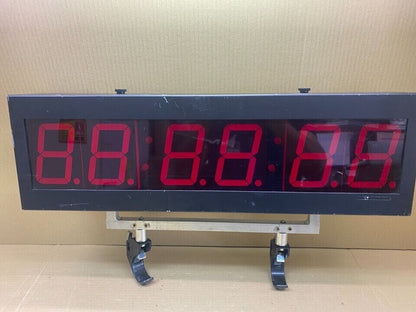 Industrial Time Synchronization LED Clock Masterclock TCD 46 4-inch Display