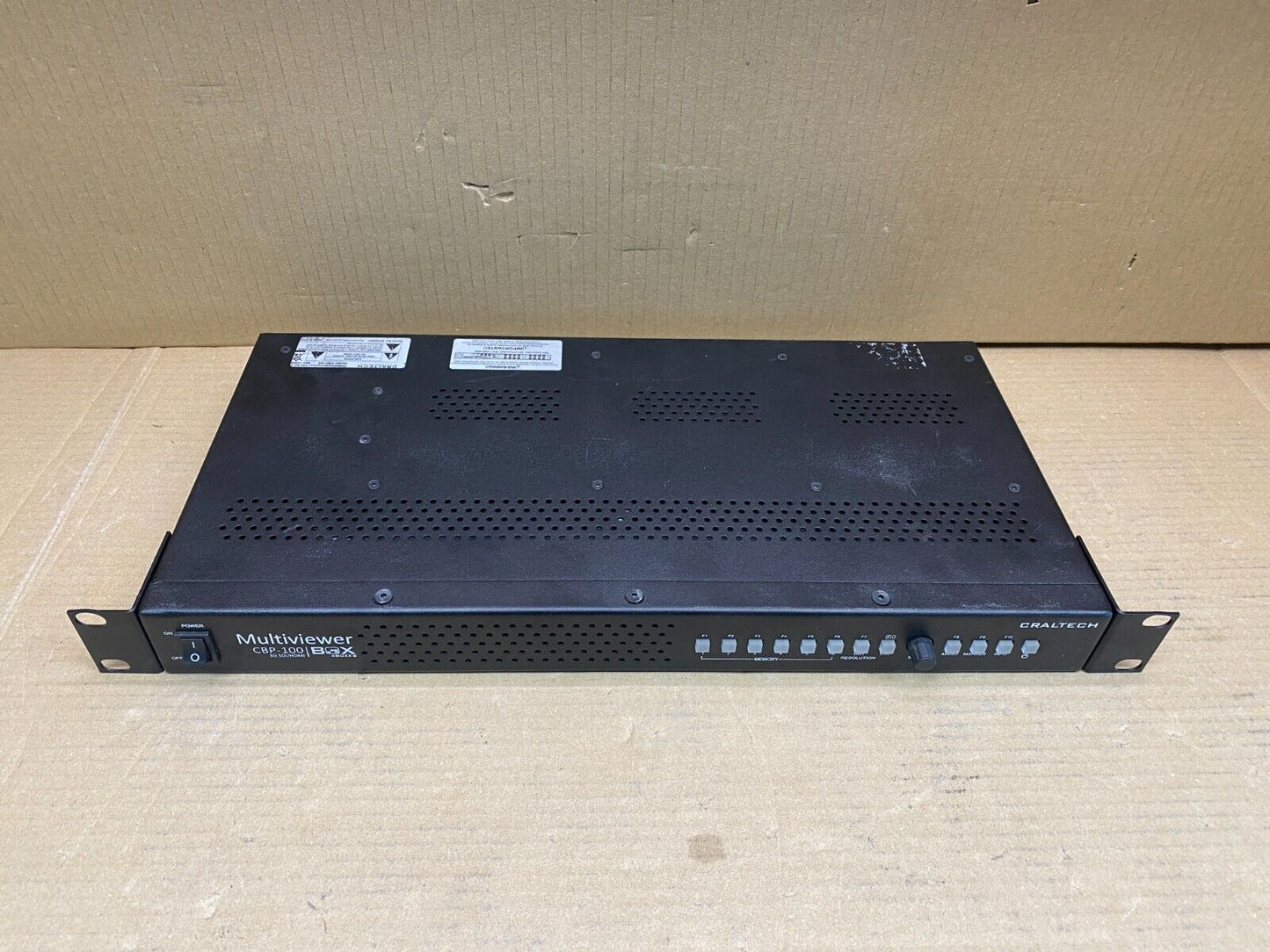 Craltech CBP-100 Multiviewer 3G SDI/HDMI Rack-Mount Broadcast Frame