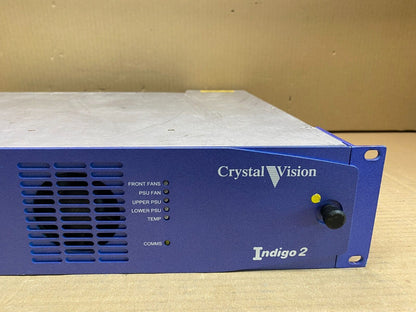 Crystal Vision Indigo 2 2U Rackmount Frame Dual PSU Broadcast Chassis