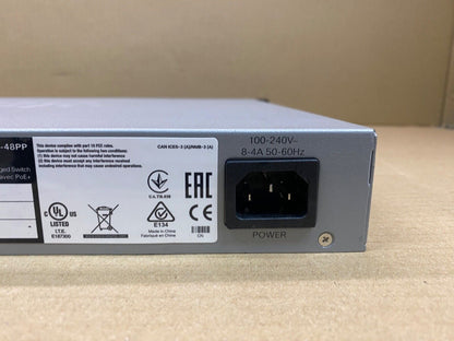 Network Switch PoE Cisco SF300-48PP V03 48-Port 10/100 Rack Mount