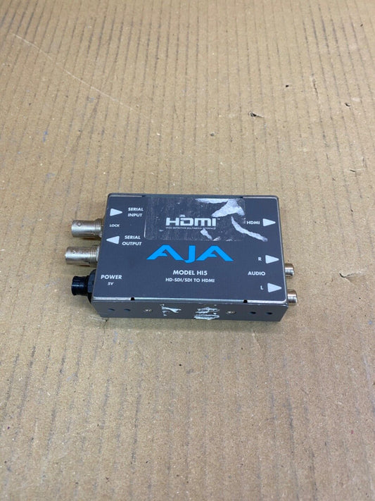 Broadcast SDI to HDMI Converter 8-Channel Audio AJA HI5 1080p Support