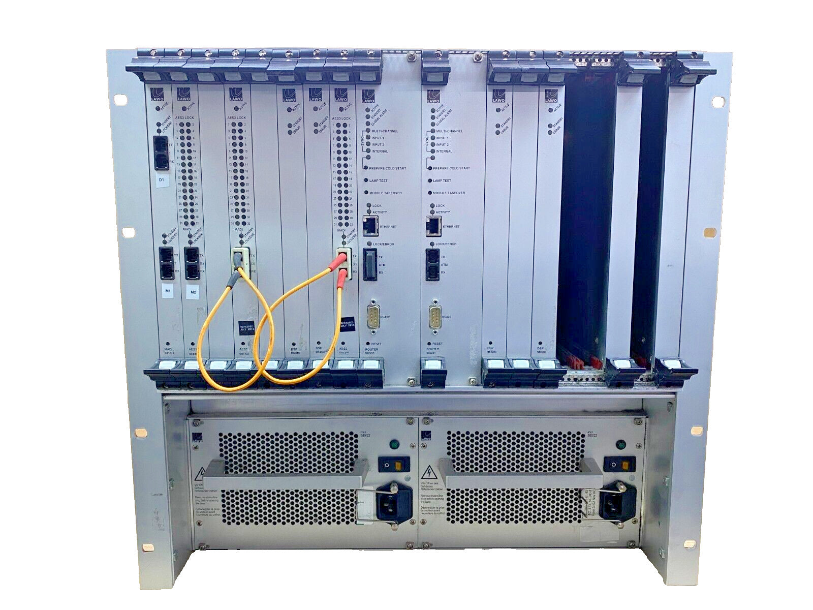 Digital Audio Router Lawo Nova73 HD for Broadcast Production 8192 Chan ...