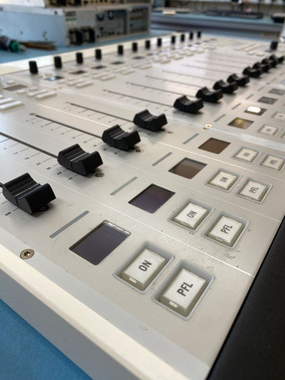 Broadcast 12-Channel Lawo Ruby Pro Audio Mixing Console Motorized Faders