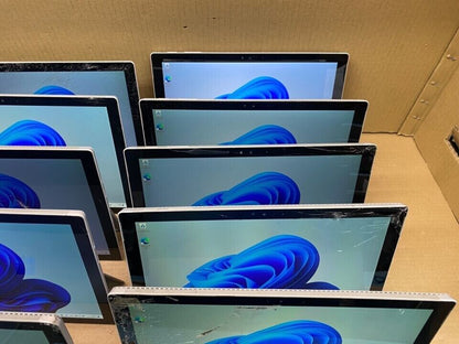 Microsoft Surface Pro 4 Bundle Win 11 Pro Cracked Screens Lot of 10