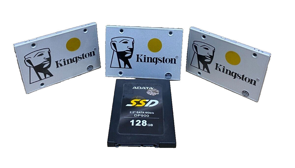 Kingston & ADATA SATA III SSD Bundle 3x120GB + 128GB 2.5in 6Gb/s Drives