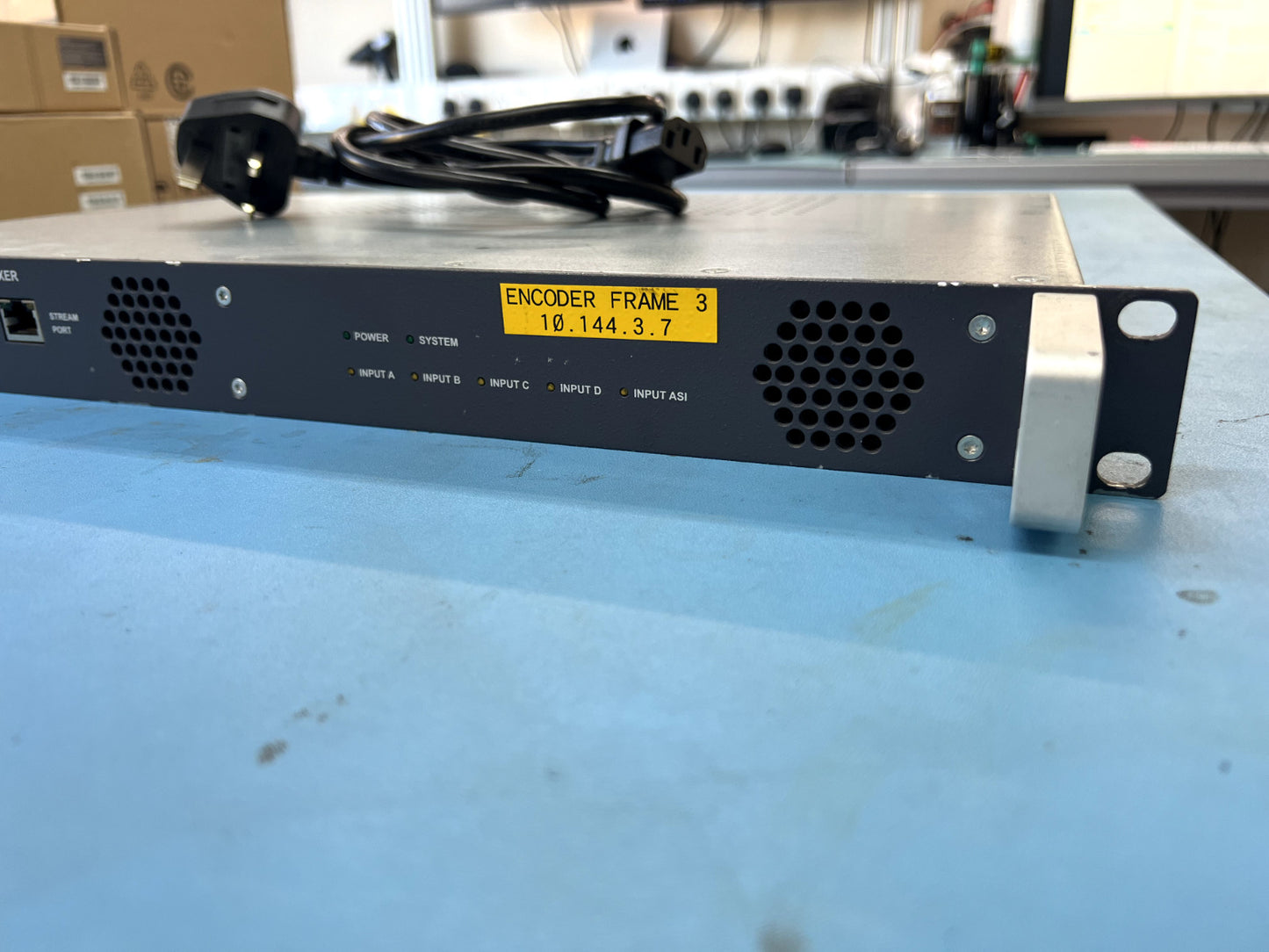 Broadcast H.264 Encoder Multiplexer Blankom EMA-408 SD/HD ASI 1080p