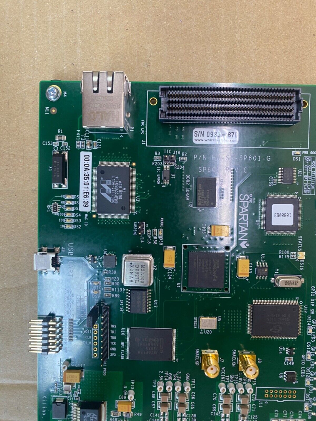 Evaluation Kit Xilinx Spartan-6 SP601 HDMI FPGA Board 1080p Support