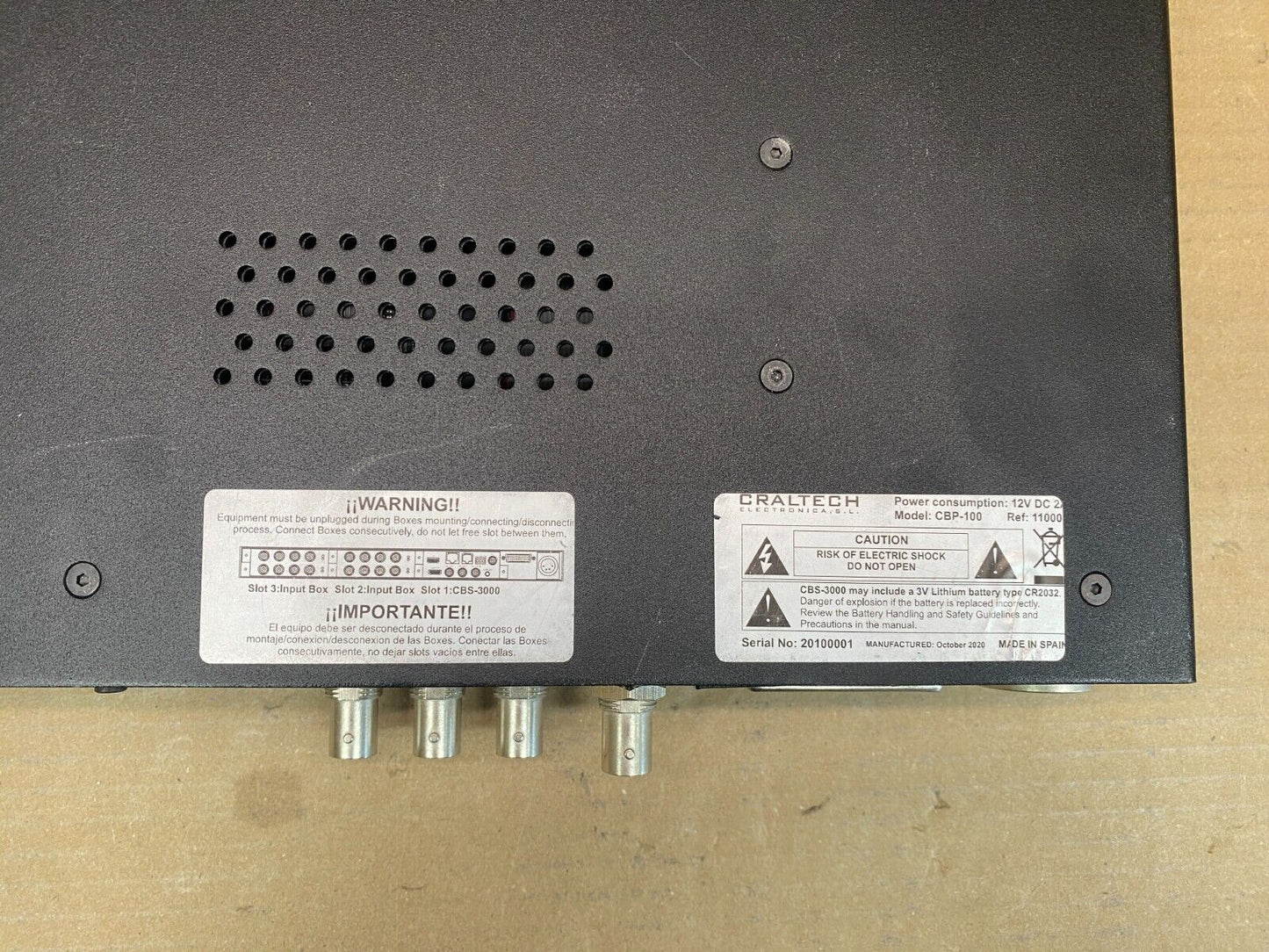 Broadcast Multiviewer SDI HDMI Craltech CBP-100 Rack-Mount 4K UHD