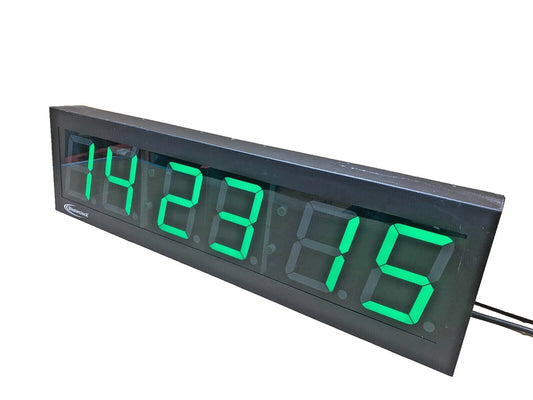 Time Code Clock, Masterclock TCDS46 Broadcast , Bright Display, Ethernet