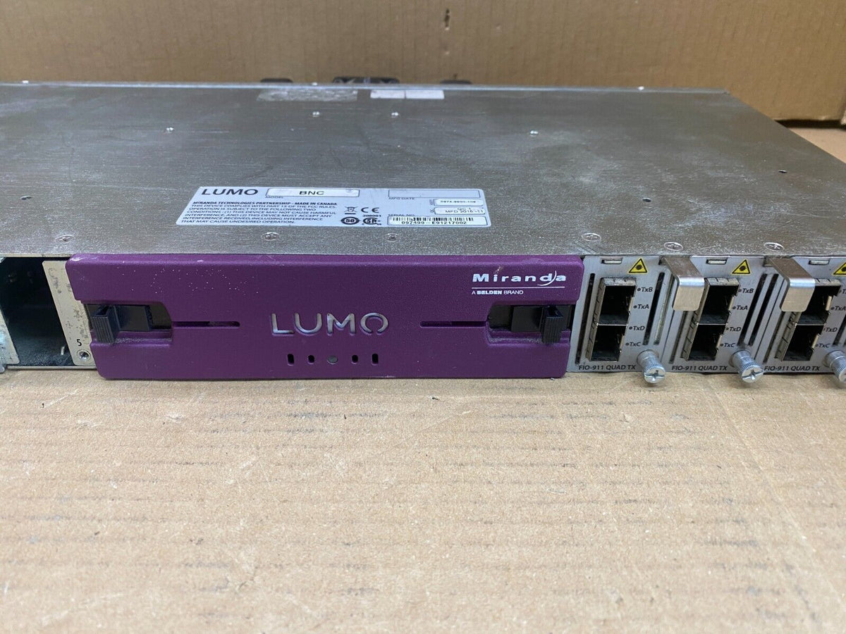 Miranda LUMO-BNC Rackmount Broadcast Frame Unit with Power & BNC I/O - Used