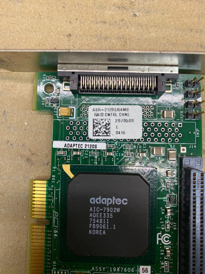 Enterprise SCSI RAID Controller Adaptec 2120S 64MB Cache Ultra160