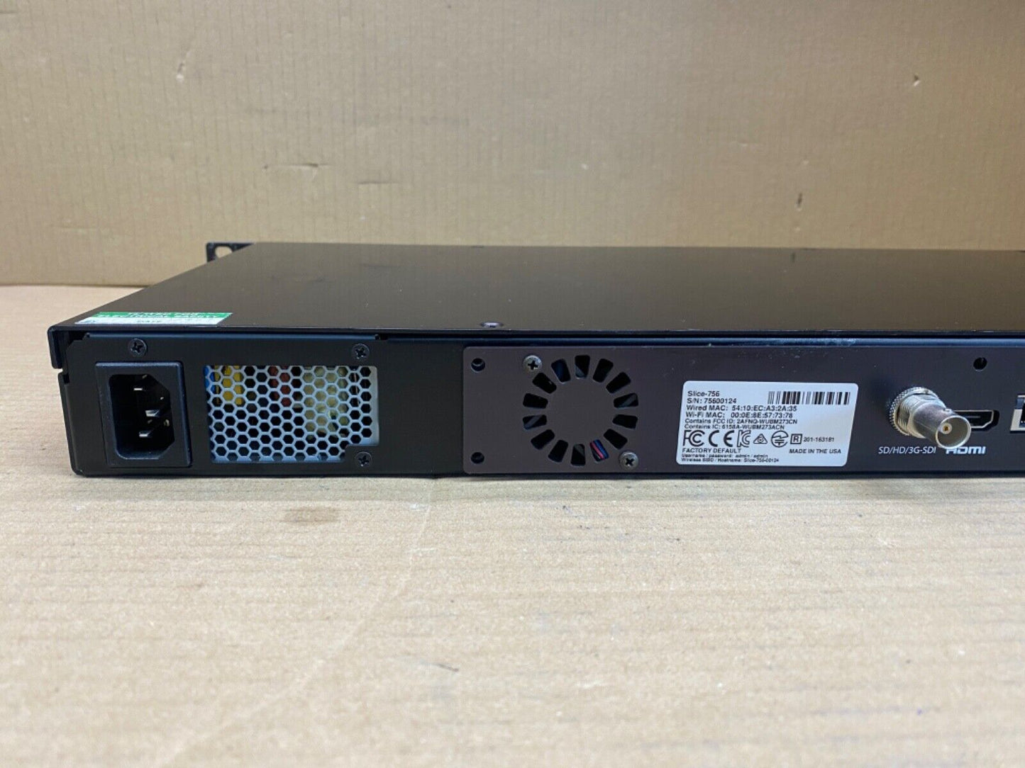 Teradek Encoder Professional HEVC H.265   SLICE-756 SDI HDMI Rack-mount 1080p