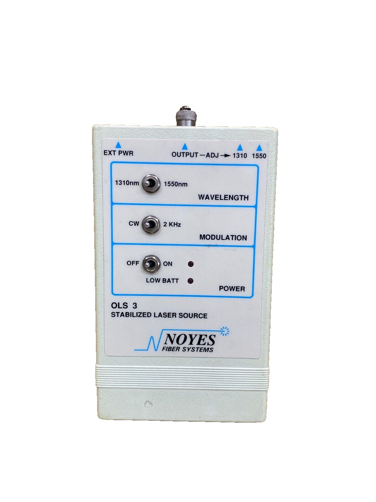 Fiber Optic Tester Noyes OLS 3 Laser Source 1310/1550nm Dual-Wavelength