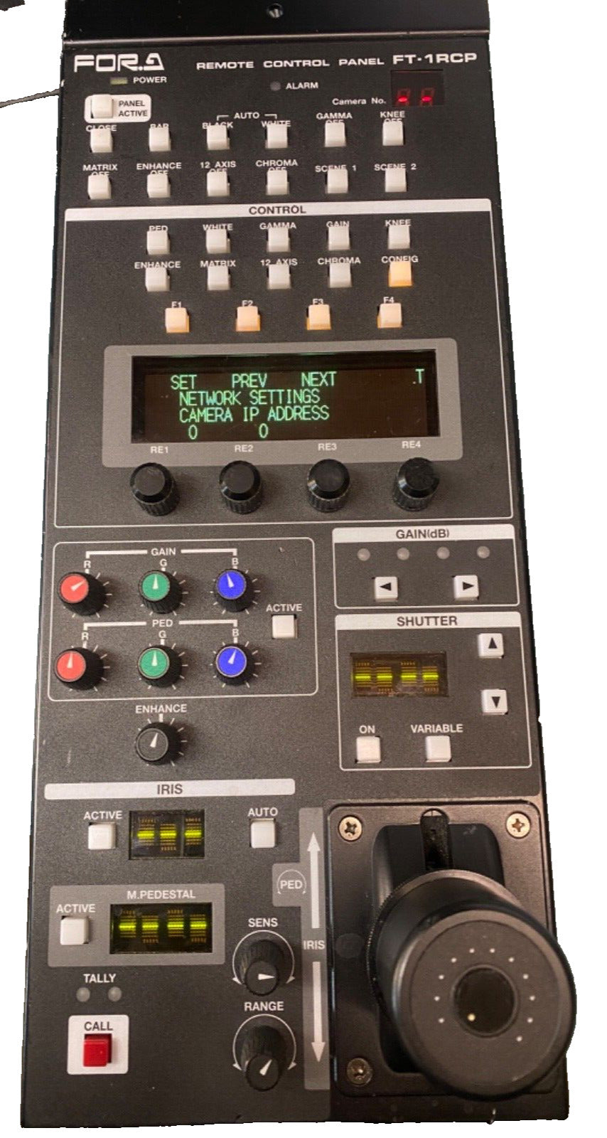 Broadcast Remote Control Panel FOR.A FT-1RCP FT-ONE Camera 4K HDR