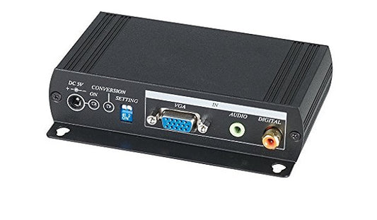Speco VGA to HDMI Converter, Audio Support, Local Loop Output, 1080p