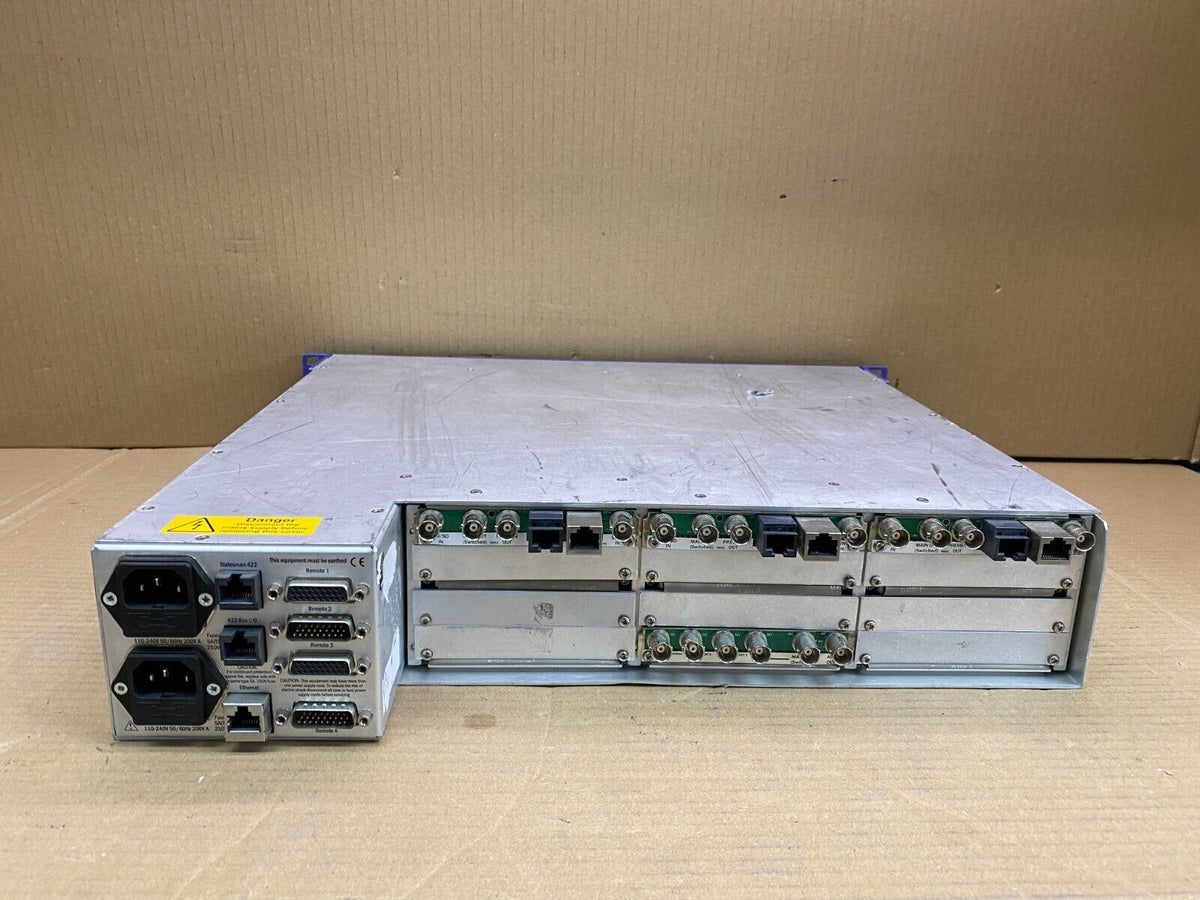 Crystal Vision Indigo 2 2U Rackmount Frame Dual PSU Broadcast Chassis