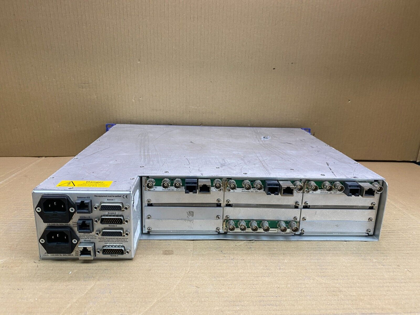 Broadcast Dual PSU Hot-Swap Crystal Vision 2U Frame SDI Audio/Video Card