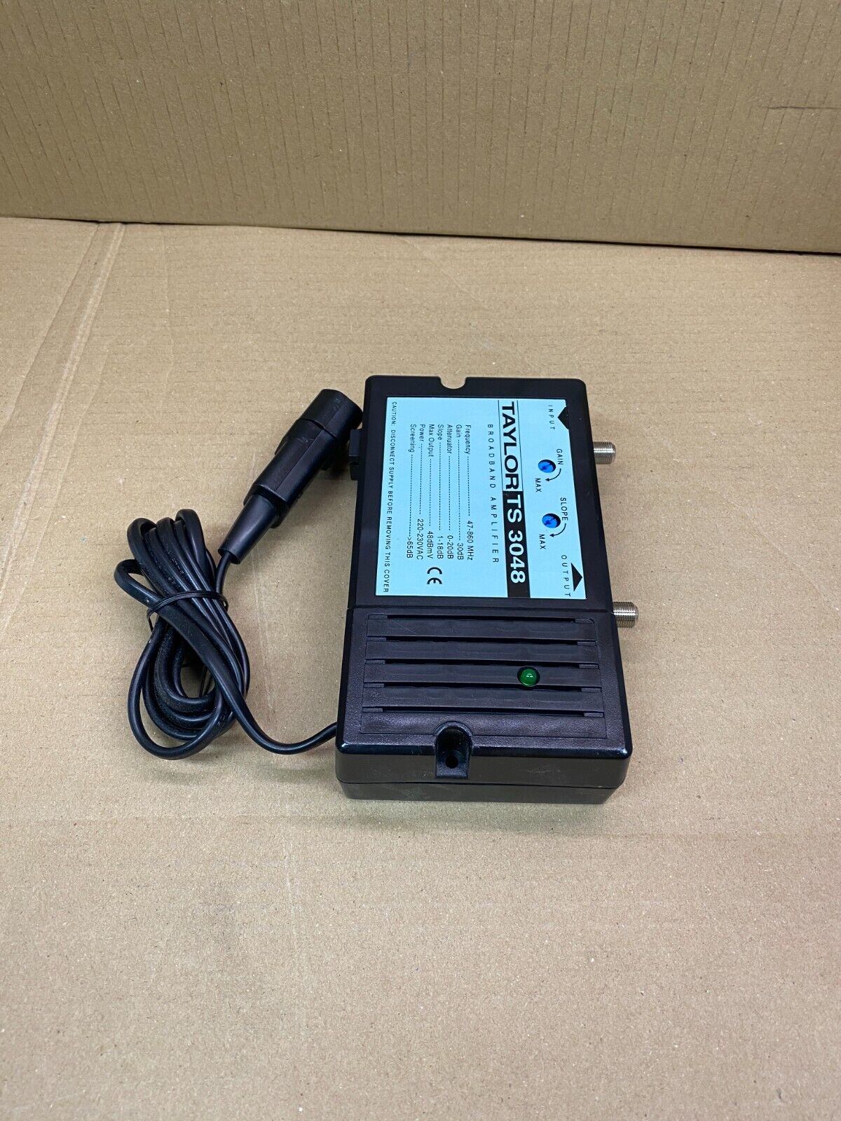 Broadband Amplifier 47-860Hz Taylor TS 3048 Rack-Mount Ethernet Input